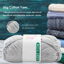 Soft Solid Color Baby Milk Cotton Yarn DIY Scarf Sweater Crochet Knitting Yarn