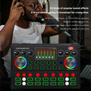 RGB LED Wireless Bluetooth-compatible Sound Card for Live Singing Recording