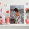 Frameless Oil Paint By Numbers DIY Girl Back Picture Craft Kit for Living Room