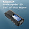 LCD USB Bluetooth-compatible 5.0 Wireless Audio Transmitter Receiver 3.5mm