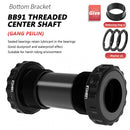 Lebycle Bottom Bracket Screw Type MTB Road Bike Aluminum Axis Part (Black)