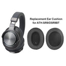 Earpads Sponge Cover for ATH-SR9 DSR9BT Replacement Ear Cushion (Black)