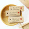 100x HANDMADE WITH LOVE Gift Tags Rustic Wedding Favor Label Kraft Tag TOP X0N2
