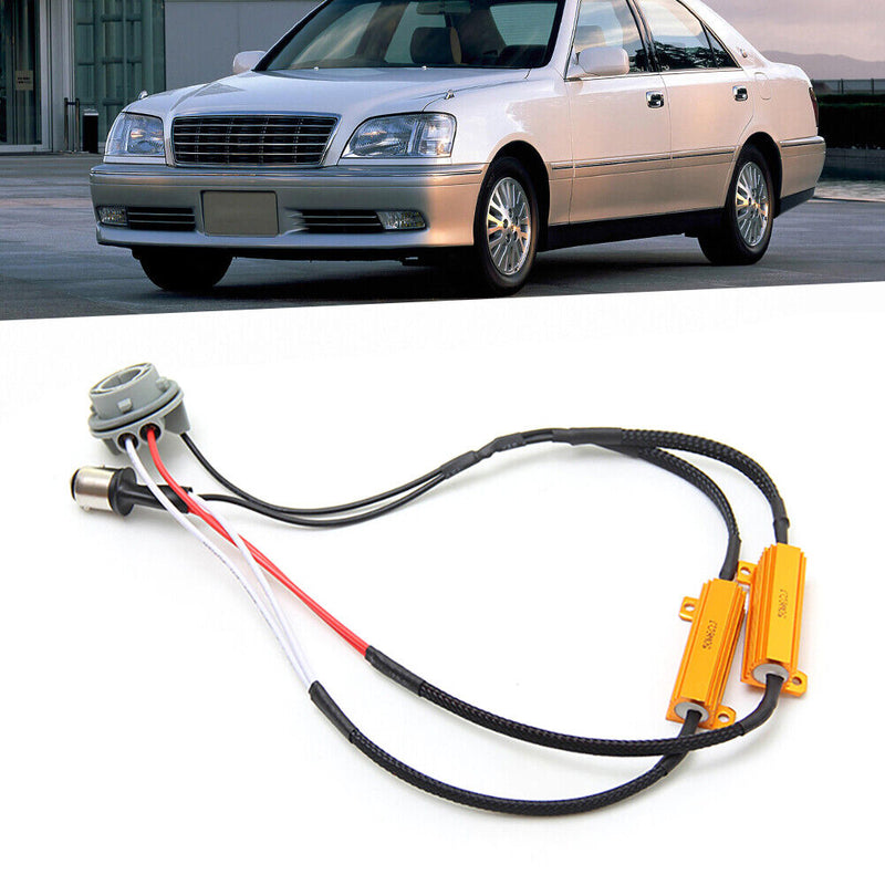 2pcs 1157 LED Automotive Resistance Power Resistor Load Decoding Resistor 50W