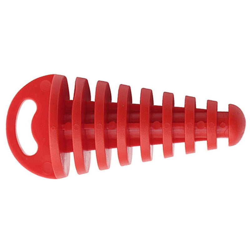 Motorcycle Exhaust Pipe Air-Bleeder Plug Muffler Wash Plug Small (Red)