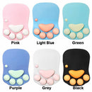 Non Slip Cute Cat Paw Wrist Support Wrist Rest Mice Mat Mouse Pad For PC Laptop