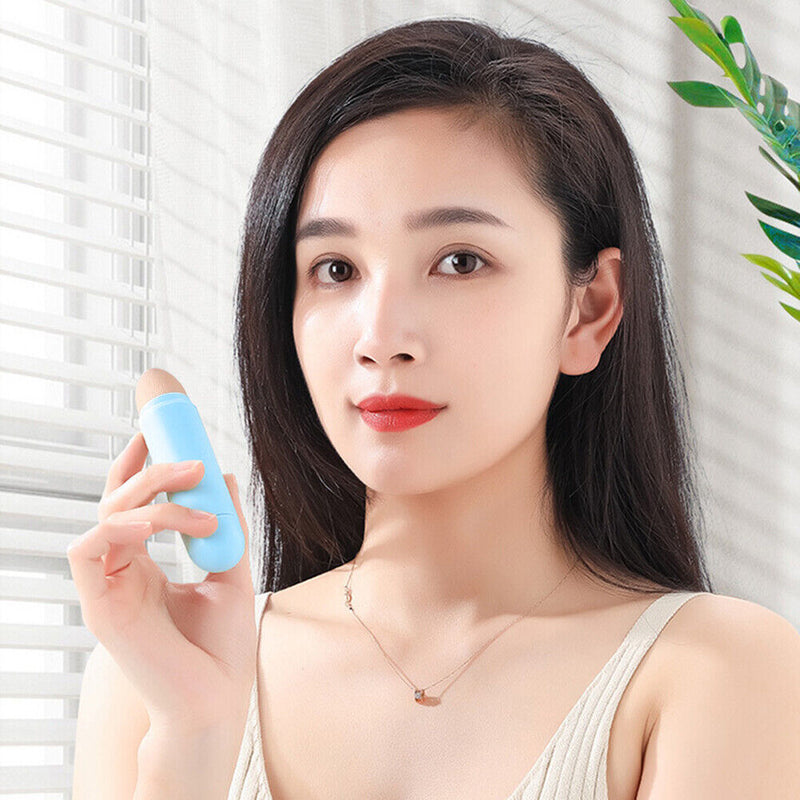 #A 2in 1 Beauty Tools Makeup Tools Oil Absorber 360 Degrees Small for Girls Pres