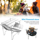 Mini Portable Folding BBQ Grill Outdoor Barbecue Net Firewood Camping Stove Rack