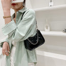 Fashion Women PU Solid Color Chain Shoulder Underarm Bag Ladies Hobos Handbags