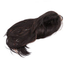 Partial Bangs Dark Brown Long Straight  Wig Women Wig High Temperature Silk