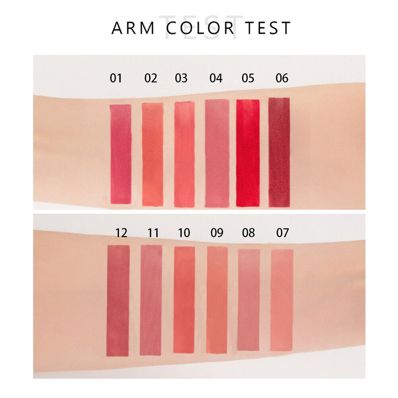 6pcs/set Mat Liquid Lipstick Waterproof Long Lasting Professional Lip Gloss