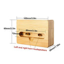 Wood Bamboo Phone Holder Sound Speaker Amplifier Desk Stand Dock 7Y6T Fo K8Q7