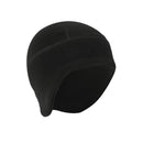 Winter Warm Cycling Fleece Ear Protection Cap Liner Skiing Beanie (Black)
