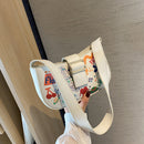 Streetwear Women Tote Bag Graffiti Fashion Shoulder Handbags PU Underarm Purse