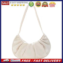 Folds Design Small Shoulder Armpit Bags for Women Nylon Solid Color Pleated Tote