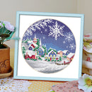 DIY 11CT Cross Stitch Stamped Winter Scenery Needlework Kit 35x35cm (5256) Newly