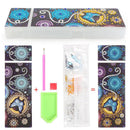 DIY Butterfly Special Shaped Diamond Painting 2 Grids Students Pencil Case Gifts