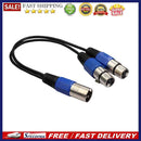 30cm 3-Pin XLR Male to Dual XLR Female Audio Microphone Cable Adapter Wire