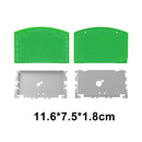 For N64 Cart Shell Game Console Cases Replacement (US Transparent Green)