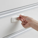 2pcs Self-adhesive Sliding Door Handles Interior Window Pull Knobs (White)