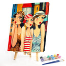 Three Women Oil Paint By Numbers DIY Coloring Picture Hand Painted (B262)