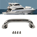 Yacht Round Polished Boat Handrail Stainless Steel Adjustable 8" Grab Handle