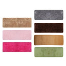 5pcs Fluffy Rugs Anti Slip Doormat Carpet Floor Mat(Grey)