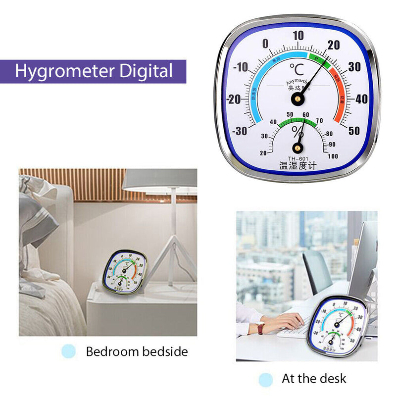Wall Mounted Temperature Humidity Meter Kitchen Thermometer Hygrometer