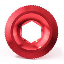 M18 MTB Bike Crank Cover Screw Cap Aluminum Alloy Crankset Fitting (Red) Newly