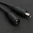 DC 5.5x2.1mm Male Female Extension Cable for CCTV Camera LED Strip (0.5m) Newly