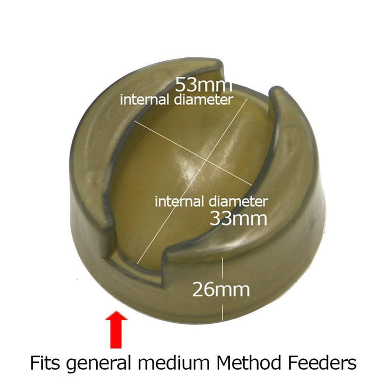 4Pcs/Set Carp Fishing Feeder Method Flat Feeder Tool for Fishing Inline with S