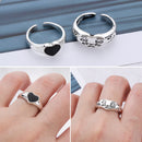 Creative Fashion Charm Tears Expression Ring Heart Finger chain Gift Jewelry