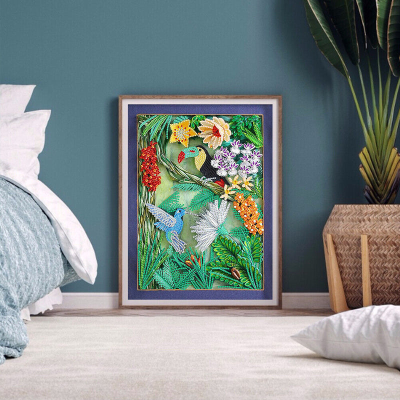 Yan Paper Drawing 5D DIY Diamond Painting Specially Shaped Partial Drill (YXC212)
