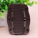 Women Clip Stretchy Hair Accessories  Wood Beads Magic Hair Comb  Double