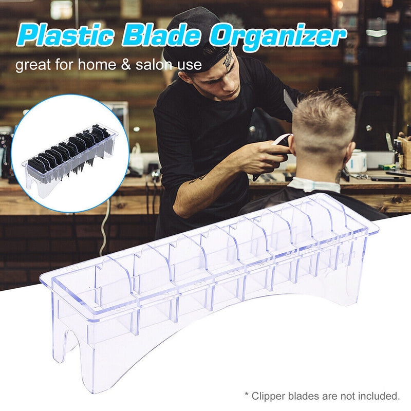 10 Grid Guide Limit Comb Storage Box Universal Hair Clipper Rack Organizer Case