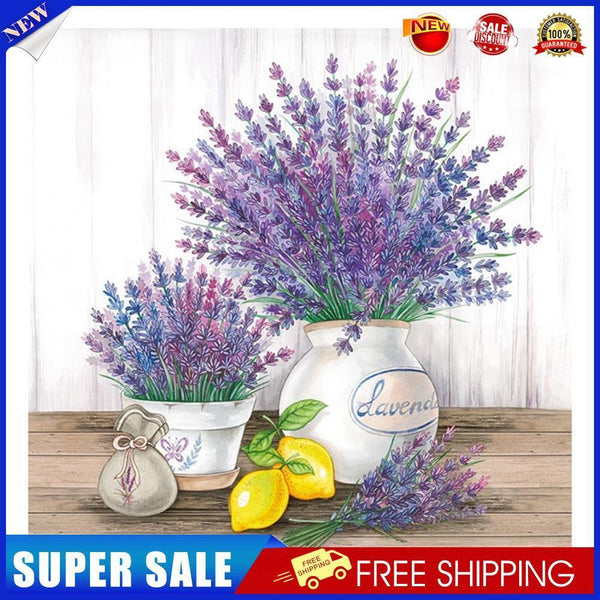 Diamond Painting Kit Lavender Bouquet Full Round Drill DIY Mosaic (sz1686)