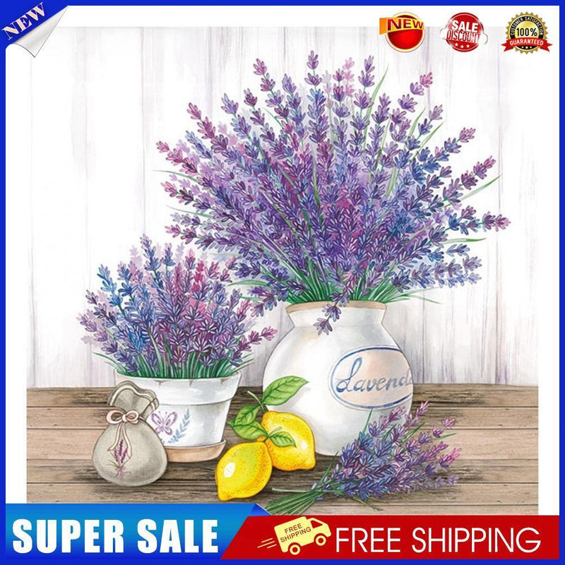 Diamond Painting Kit Lavender Bouquet Full Round Drill DIY Mosaic (sz1686)