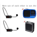 FM Wireless Microphone Headphones Megaphone Radio Mic for Speaker Teaching Meet