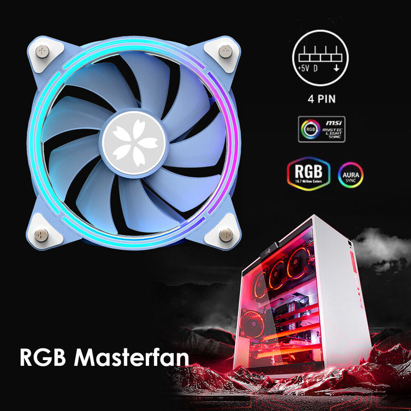 Yeston ZEAGINAL ARGB CPU Cooling Cooler Fan 4Pin PWM PC Case Heatsink Radiator