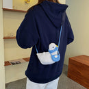 Autumn Winter Dead Bag Soft Fashion Women Duck Shape Knitting Shoulder Bags