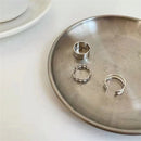 Circular Finger Accessories Opening Rings Set Punk Stack Plain Band Gothic