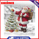 DIY Canvas Paint By Numbers Set Oil Hand Painted Santa Claus Drawing Kit Craft
