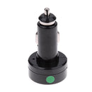 DF-01-V Car Voltmeter Cigarette Lighter Charger Green Digital Display