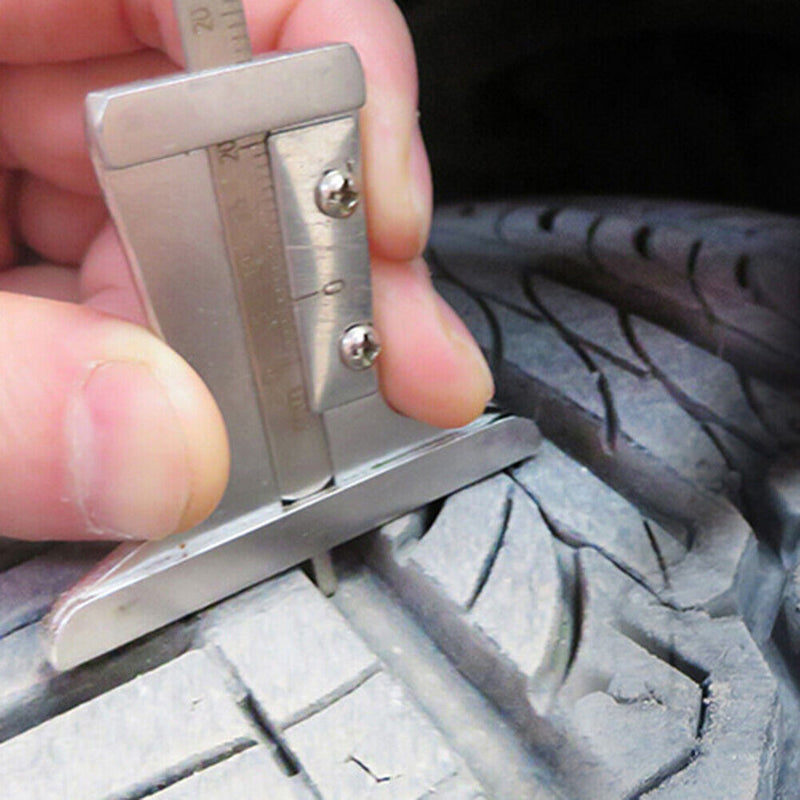 Brake Thickness Measuring Vernier Caliper Car Tyre Plate Wear Depth Ruler Newly