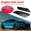 1 Pair Hood Air Flow Intake Scoop Bonnet Vent Trim for Ford Mustang 2015-2017