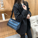 Stripe Nylon Messenger Bag Women Casual Pure Color Crossbody Bags Small Handbags