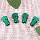 4pcs Presta to Shrader Bicycle Road Bike Valve Adapters Converters (Green)