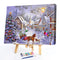 Oil Painting By Numbers Set Christmas Tree in Snow DIY Drawing Xmas Decor Gifts