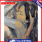 Frameless Oil Paint By Numbers DIY Hugging Couple Picture Craft Kit for Home