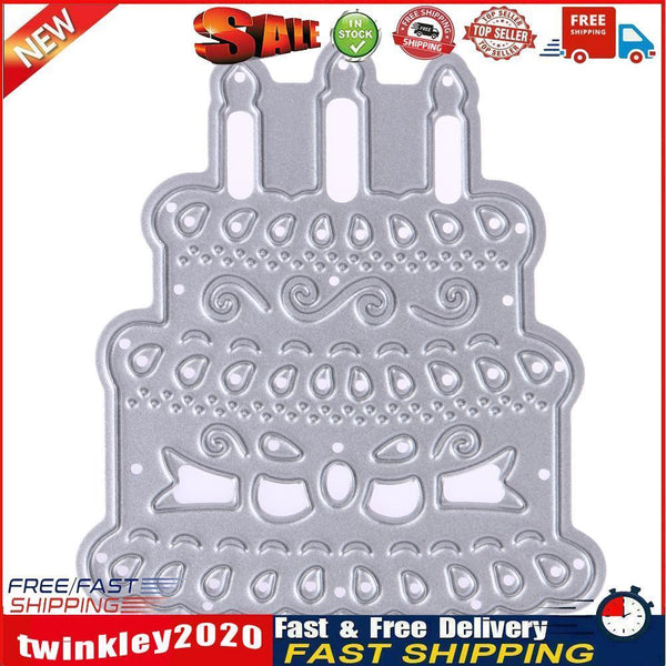 Candle Cake Die Cuts Metal Cutting Dies in Scrapbooking Embossing Folder Newly